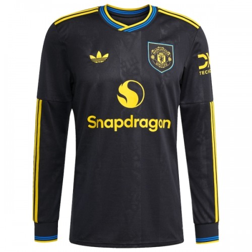 Fußball Trikot Manchester United Ausweich Langärmlig 2025-26 Fußball Trikot Manchester United Ausweich Langärmlig 2025-26